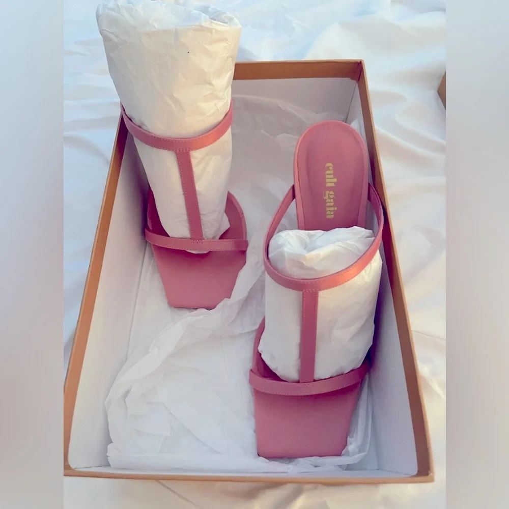 Cult Gaia Piper Grosgrain Mules